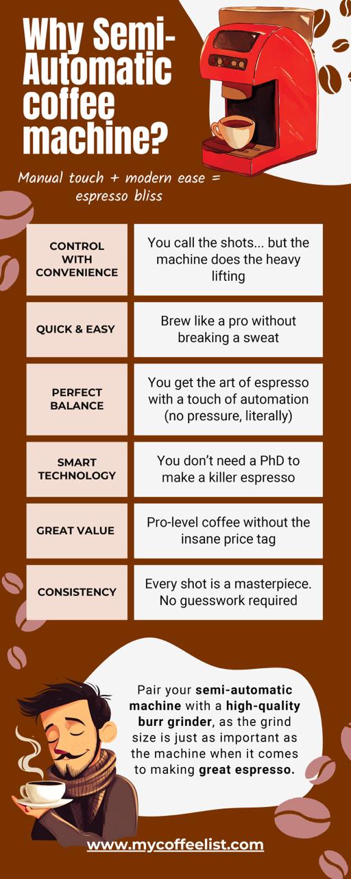 Why Semi-Automatic coffee machine?